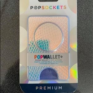 Pop socket card holder